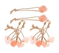 SHINEOFI 10 Unidades Bloque de Sal Mineral para Animales con Cuerda Naranja, Suplemento Natural de Minerales para Alpacas y Ganado, Adecuado para Alimentación en Granjas y Vida Silvestre