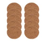 SHINEOFI 10 Unidades de Almohadillas Naturales para Nidos de Palomas y Aves Pequeñas Diámetro 20 CM Grosor 06-08 CM Esterillas Transpirables y Reutilizables para Cría y Anidación de