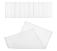 SHINEOFI 10 Unidades Dorsales de Atletas en Blanco para Competencias, | Portátil para Eventos Deportivos, Número Blanco, Accesorio para Atletas