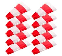 SHINEOFI 10 Unidades Etiqueta Reflectante para Cono de Tráfico Rojo de Pvc Alta Visibilidad y Fácil Mantenimiento para Áreas Comerciales y Entradas