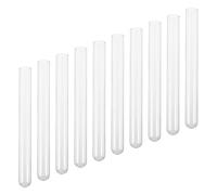 SHINEOFI 10 Unidades Tubo de Vidrio de Borosilicato Fondo Redondo y Boca Plana para Laboratorio y Cultivo de Muestras Científicas
