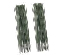SHINEOFI 100 Piezas Alambre Tallo Floral Verde para Manualidades y Arreglos DIY Suministros para Flores Artificiales y Decorativos