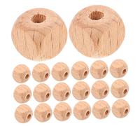 SHINEOFI 100 Piezas Cuentas de Madera Cuadradas Naturales Pintar Bloques de Madera para Manualidades Compatibles con Múltiples Materiales para Joyería Bricolaje y Decoración del Hogar