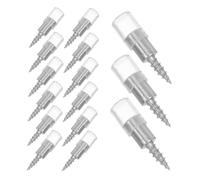 SHINEOFI 100 Piezas Pin De Soporte De Estantería Clavijas De Soporte Para Tornillos Autorroscantes Gabinete De Clavijas Alfileres De Estantería Gris Claro Planchar