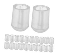 SHINEOFI 100 Piezas PVC Protective End Caps For Clothes Hanger Hooks Scratch Covers Noise Reducing Tips Compatible with Various Hooks For Home Office School