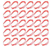 SHINEOFI 100 Pulseras Para Uso Médico Pulseras Hospitalarias Brazaletes De Identificación Para Hospitales Para Eventos Pvc Rojo