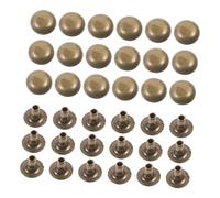 SHINEOFI 100 Uds Remaches De Cabeza Redonda Remache Para Ropa Accesorios De Remaches Para Bolsas De Zapatos Remaches De Metal Remache De Ropa De Metal Remache Redondo Artesanal Remaches