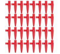SHINEOFI 100 Unidades Boquilla Infladora de Plástico para Bombas, Rápida | Accesorio Rojo, Compatible Balón y Fútbol, Pieza Portátil de Uso Duradero