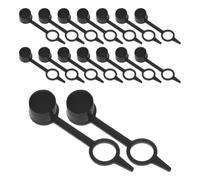 SHINEOFI 100 Unidades Tapones Antipolvo para Engrasadores de Moto, Negros, | Cubiertas Protectoras para Juntas y Boquillas, Sellado Seguro, Montaje Rápido, Uso Exterior y Lluvia