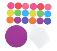 SHINEOFI 108 Piezas Recortes Redondos para Decoración de Tablones Escolares Recortes de Circulares para Proyectos Aulas y Manualidades Docentes