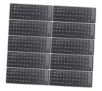SHINEOFI 10piezas Pegatina para Teclado Español y Letras Accesorios para Ordenador para Aprendizaje De Idiomas Extranjeros