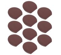 SHINEOFI 10piezas Tacos de Goma Ovalados para Patas de Muebles Estabilizadores Antideslizantes para Mesas y Niveladores Versátiles para Superficies Irregulares Color Marrón