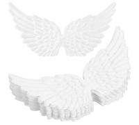 SHINEOFI 12 alas de ángel de plástico para manualidades, adornos de árbol de Navidad, mini parches de alas de ángel 3D para manualidades, accesorios de costura, decoración de Navidad, recuerdos de