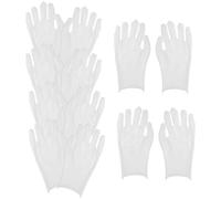 SHINEOFI 12 Pares de Guantes de Trabajo de Algodón Blancos para Hombre Talla Xl Guantes de Inspección para Manipulación de Monedas Protección Laboral Segura y Transpirable