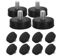 SHINEOFI 12piezas Almohadillas Antideslizantes para Pies De Muebles De Goma Amortiguadora Rosca Suelos De Madera y Protección De Pisos