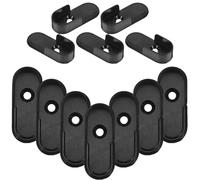 SHINEOFI 12piezas Soporte para Perchero de Armario Soporte Central Resistente de Metal para Fijar Barras de Armario Paredes o Techos