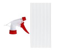 SHINEOFI 15 Boquillas de Repuesto para Pulverizador de Gatillo Cabezales Duraderos para Botellas Estándar Aptos para Limpieza y Jardinería Diseño Ergonómico Color Rojo