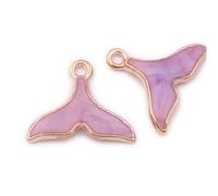 SHINEOFI 15 Piezas DIY colgante encantos collar delfines colgantes esmalte anillos anillas collares un collar joyería haciendo colgantes colgante ballena joyas