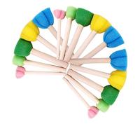 SHINEOFI 15 Piezas Material para Pintar con Esponja Varita de Esponja esponjas Pincel de Esponja Cepillo de Graffiti para niños patrón Palo de Esponja Herramienta Sello Suite