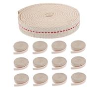SHINEOFI 15 Rollos Mechas Planas de Algodón para Lámparas de Aceite de Repuesto para Linternas de Queroseno Vintage y Quemadores de Parafina para Camping y al Aire