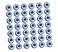 SHINEOFI 150 Piezas Del Ojo Del Encanto Para Decoraciones De Pinzas Para El Cabello Cúpula Del Mal De Ojo Pulseras De Piedras Preciosas Joyería Turca Resina Oblato Ojos Azules