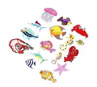 SHINEOFI 16 piezas de tela parche para planchar tela Reparación Mariposas Decorativas Parches para ropa termoadhesivo Hummer Parche Bordado Apliques de Tela Animal Boutique