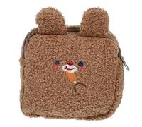 SHINEOFI 1pieza Bolsa de Almacenamiento de Felpa para Toallas Sanitarias con Diseño de Conejo Bordado Bolsa Cosmética Multifunción para Mujer Práctica y Duradera para Viaje y Uso Diario