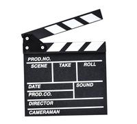 SHINEOFI 1pieza Claqueta De Madera para Cine y Fotografía Accesorio Clásico para Marcar Escenas Producciones y Decoración Pequeña