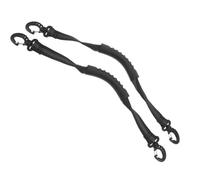 SHINEOFI 2 Correas Reflectantes de Nylon para Botas de Esquí y Patines, Resistentes al Desgaste, Compatibles Generales, Ideales para Deportes de Invierno y Patinaje, Color Negro