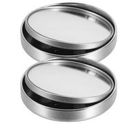 SHINEOFI 2 Espejos Retrovisores Ajustables para Monitor de Computadora en Cubículo de Oficina, Espejo de Privacidad de Plástico y Vidrio Color Plata para Espacio de Trabajo