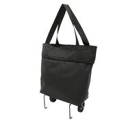 SHINEOFI 2 in 1 Foldable Shopping Cart Portable Shopping Bag Carts with Wheels Reusable Rolling Tote Shopping Trolley Bag Shopping Travel Bag on Wheels for Traveling Home Kitchen,