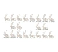 SHINEOFI 2 Juegos 2 Juegos De Colgantes De Conejo De Acero De Titanio Colgantes De Joyería De Conejito Encantadores Dijes De Conejo Para Hacer Joyas Dijes Para Hacer Joyas 10 Uds * 2