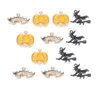 SHINEOFI 2 Juegos 2 Juegos De Dijes Para Pendientes De Halloween Material Para Hacer Mismo Joyería Decoración Collar Colgantes Dijes De Halloween Colgantes De 30 Uds * 2