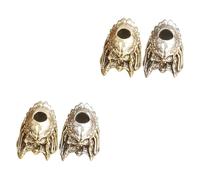 SHINEOFI 2 Juegos Adornos De Bronce Tirón Cuentas De Pulsera Kit De Pulsera Equipo Con Cuentas Hombres Soga Hebillas Insignias Paraca Agujero Llaves Cuentas Para Pulseras Cobre 2 Piezas*2