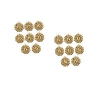 SHINEOFI 2 Juegos Colgante De Matriz De Chismes Llavero Colgante Retro Joyas Bagua Retro De Bagua Artesanal De Cobre Pequeño De Bricolaje 8 Uds * 2