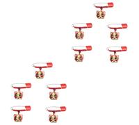 SHINEOFI 2 Juegos Imperdible Broche Bebé Bonito Broche Bebé Práctico Broche Pañal Bebé Juguetes Seguridad Chico Pin Decoracion Broches De Bebé Tela Rojo 5 Piezas * 2