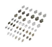 SHINEOFI 2 Juegos Material De Bricolaje Amuletos Para Hacer Joyas Encantos De Perlas Colgante Hecho A Mano Collar Carta Encanto Joyería Haciendo Colgantes Aleación 51 Piezas