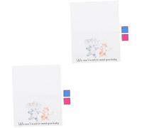 SHINEOFI 2 Juegos Signo de árbol de Huellas Dactilares Gender Reveal Guest Book género Decoraciones de la Ducha Accesorio de Fiesta Juegos de Fiesta de revelacion de genero Papel cuché