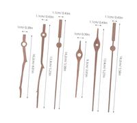 SHINEOFI 2 Juegos Wooden Clock Hands Replacement Kit Precise DIY Pointers For Accurate Timekeeping Compatible With Various Clocks Natural Wood Material For Home Office Decor