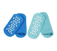 SHINEOFI 2 Pares Calcetines de Gel Hidratante, Calcetines Cuidado Pies, Algodón y Gel Vegetal, Efecto Hidratante, Evita Manchas de Loción, para Uso Nocturno y Tareas del Hogar