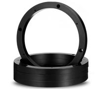 SHINEOFI 2 Pares de Anillos Adaptadores Espaciadores para Altavoces de Coche 65 Pulgadas ABS Hueco Aplicables para Instalación de Audio Automotriz