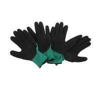 SHINEOFI 2 Pares Guantes para Manipulación de Mascotas Pequeñas Resistentes a Mordeduras y Arañazos, Reutilizables, de Pvc y Tela para Limpieza Diaria y Alimentación