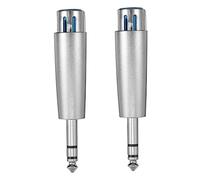 SHINEOFI 2 Piezas Adaptador de Audio Xlr Pin Conector Macho Hembra para Mezcladores y Amplificadores de Sonido