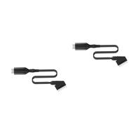 SHINEOFI 2 Piezas Adaptador Scart Video con Cable de de Audio y Video para Tv Reproductores y Vhs Vcr