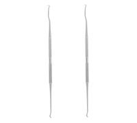 SHINEOFI 2 piezas Agujas de Doble Cabeza para Cría de Abejas Acero Herramientas Prácticas para Trasplante de de Uso Profesional y Doméstico