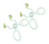 SHINEOFI 2 Piezas Aplicadores de Lentes Invisibles de Plástico, Pinzas para Lentes Invisibles, Verde Claro, Herramienta Auxiliar para Colocación de Lentillas, Uso Doméstico y Viajes
