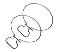 SHINEOFI 2 Piezas Aro Fijador para Tabla de Cortar Inoxidable Anillo Resistente para Tablas de Madera Diámetro Uso Cocina y Restaurantes