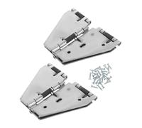 SHINEOFI 2 Piezas Bisagra Para Solapa De Mesa De Comedor Bisagras De Mesa Plegable Silver