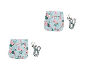 SHINEOFI 2 Piezas Bolsa Protectora para Cámara Instantánea Compatible con Mini Diseño Flamingo y Ligera para y Actividades al Aire