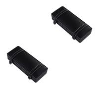 SHINEOFI 2 Piezas Caja De La Pluma Case De Lápiz para Niñas Titular De La Pluma De Escritura Pequeño Bolígrafo Pluma Fuente Contenedor De Pluma Sostenedor De La Pluma Individual PU Black